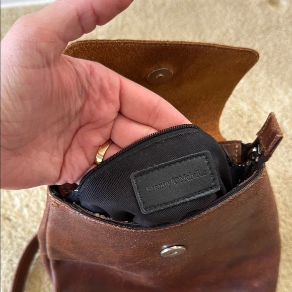 Brandy Melville Brown Leather Backpack - Picture 4 of 4